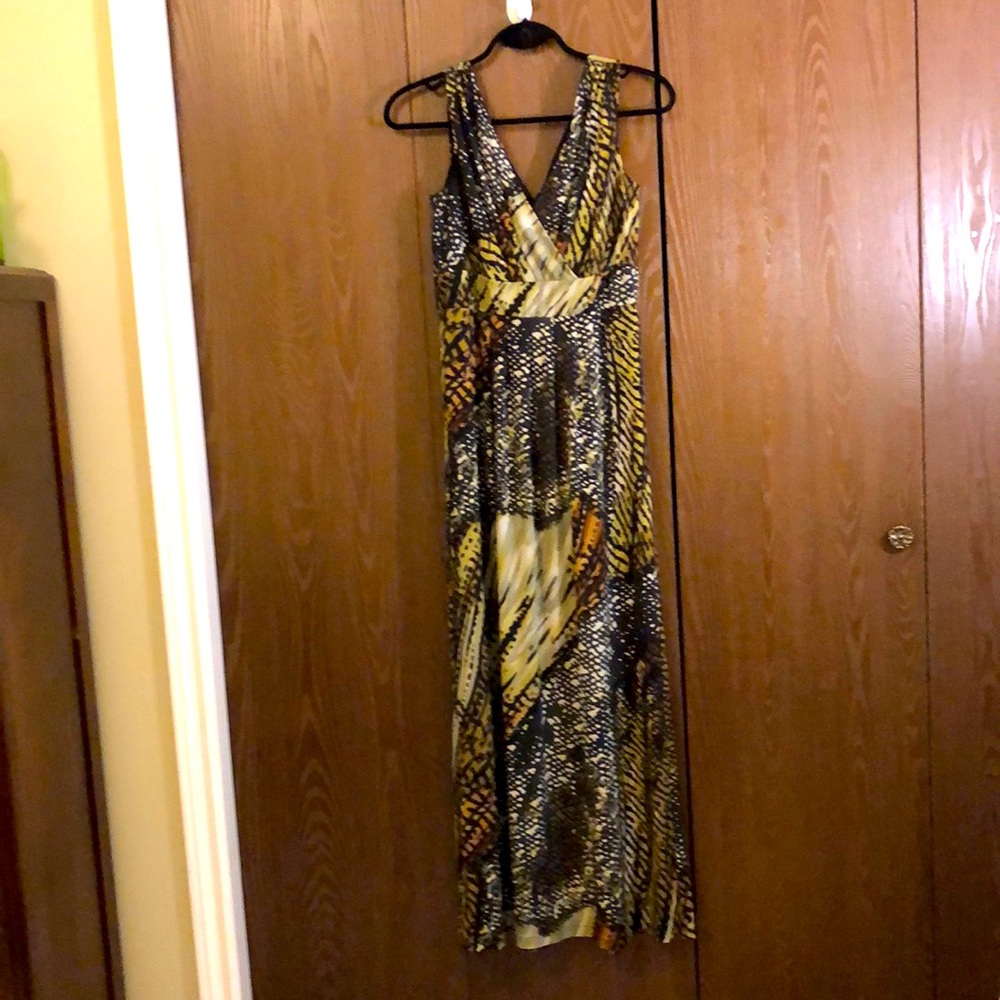 CLEO NWOT Vintage Size 4 Maxi dress multicolour prairie festival/wedding #095